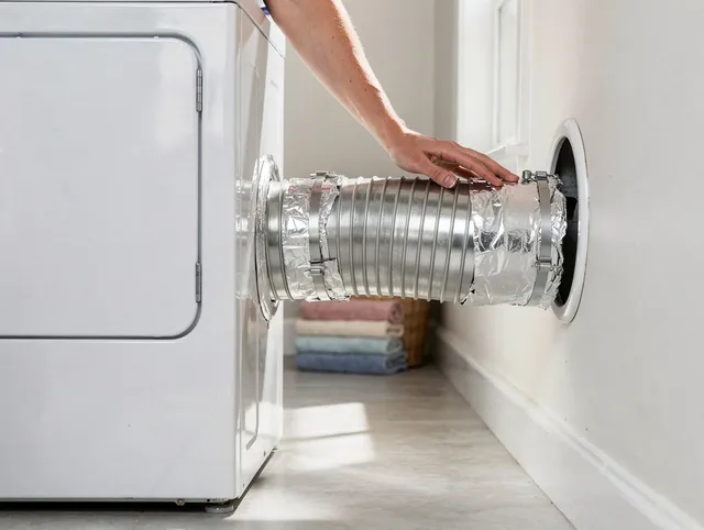 Professional dryer vent hose installation by Sarasota Dryer Vent Cleaning in Sarasota