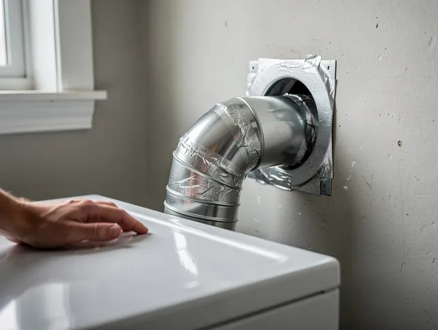 Sarasota Dryer Vent Cleaning expert performing professional dryer vent repair and installation in Sarasota