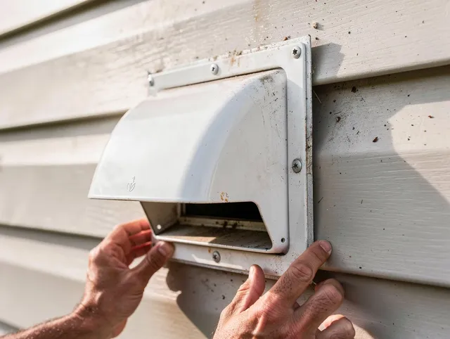 Sarasota Dryer Vent Cleaning technician delivering thorough residential dryer vent cleaning service in Sarasota